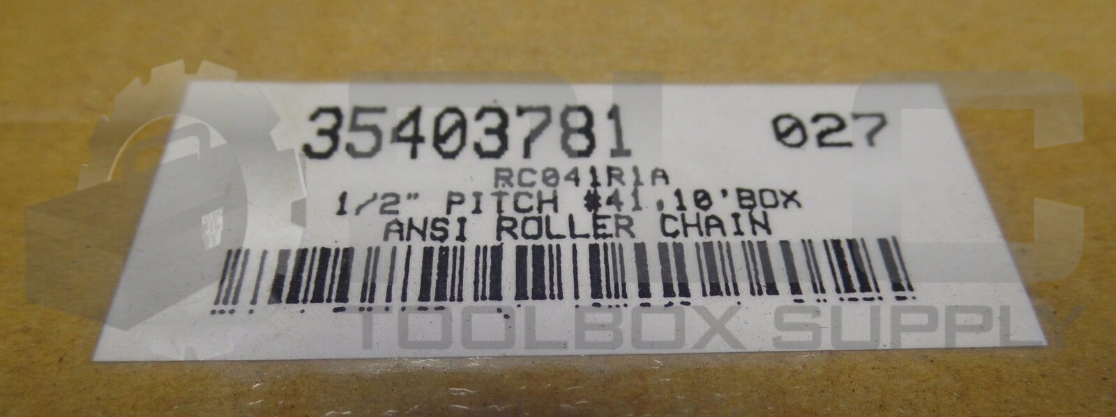 NEW HKK RC041R1A ANSI 41 RC041R1A 1/2” PITCH 10′ ROLLER CHAIN