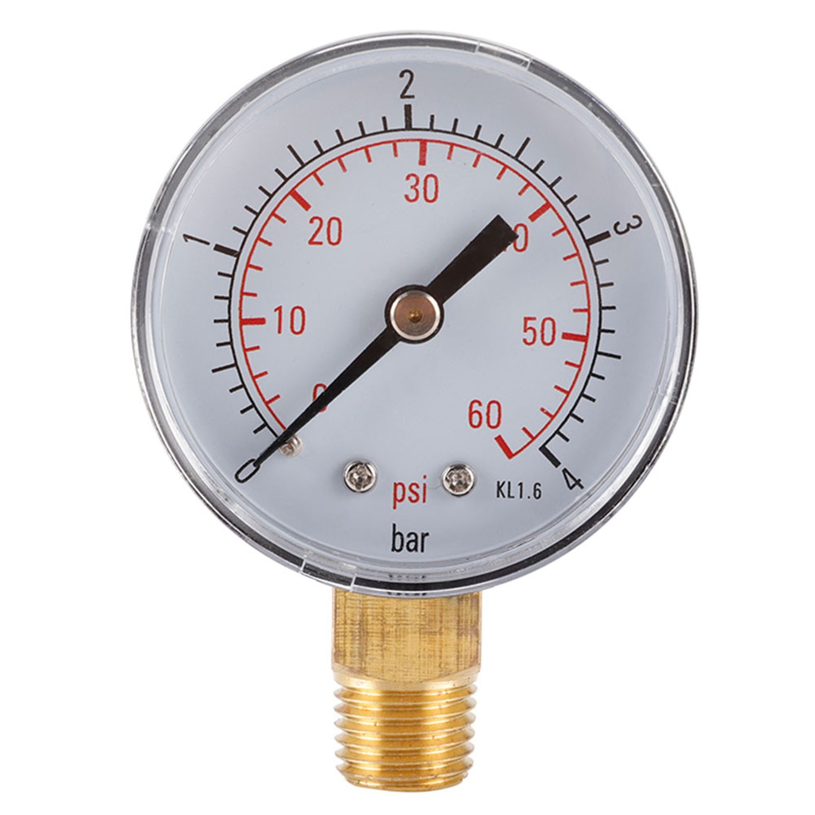 Stainless Steel 14in Pressure Gauge for Industrial HVAC Plumbing 0 4 Bar