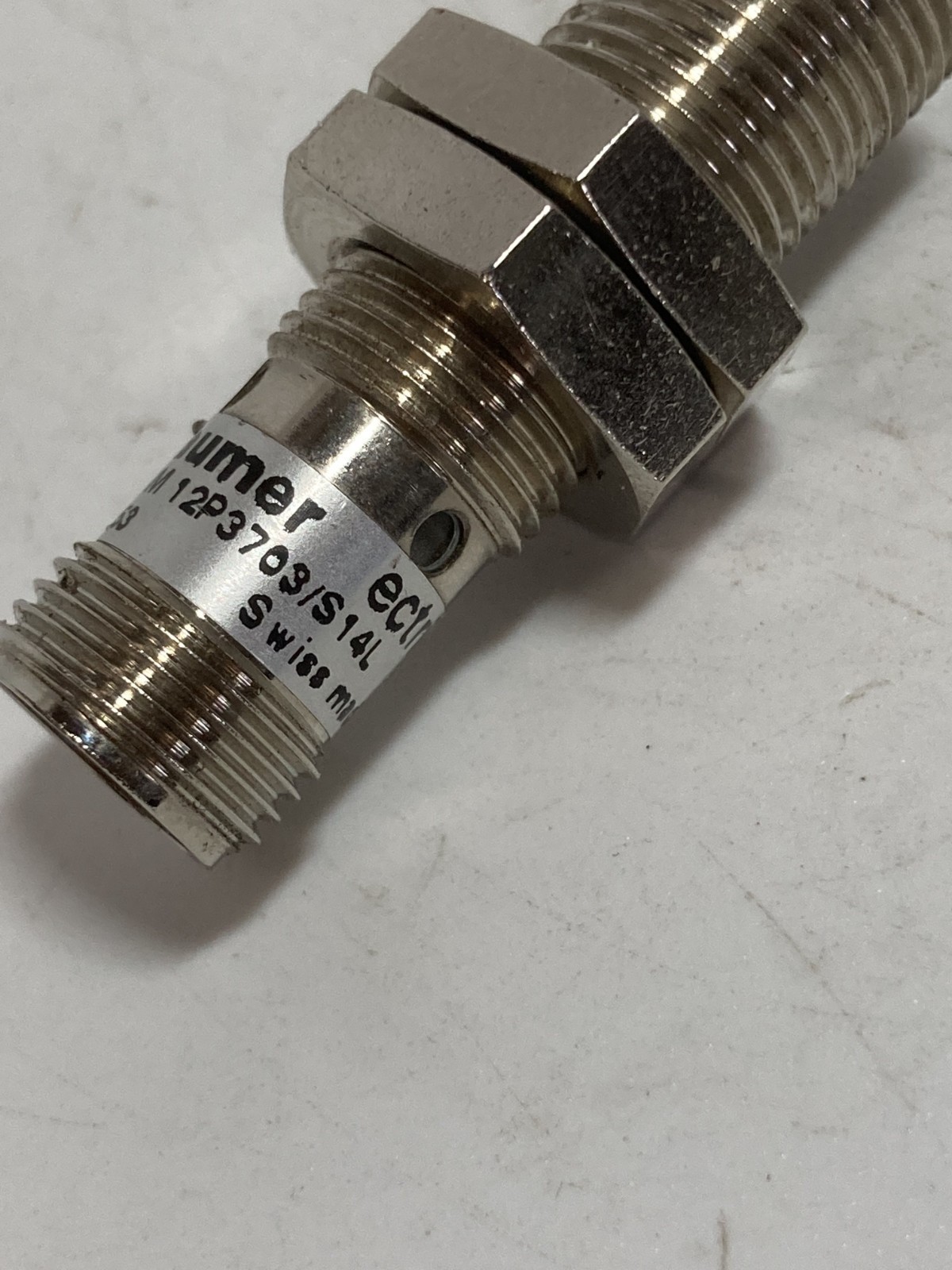 BAUMER IFRM 12P3703/S14L INDUCTIVE SENSOR 10-30VDC SN 4.00MM NC NNB