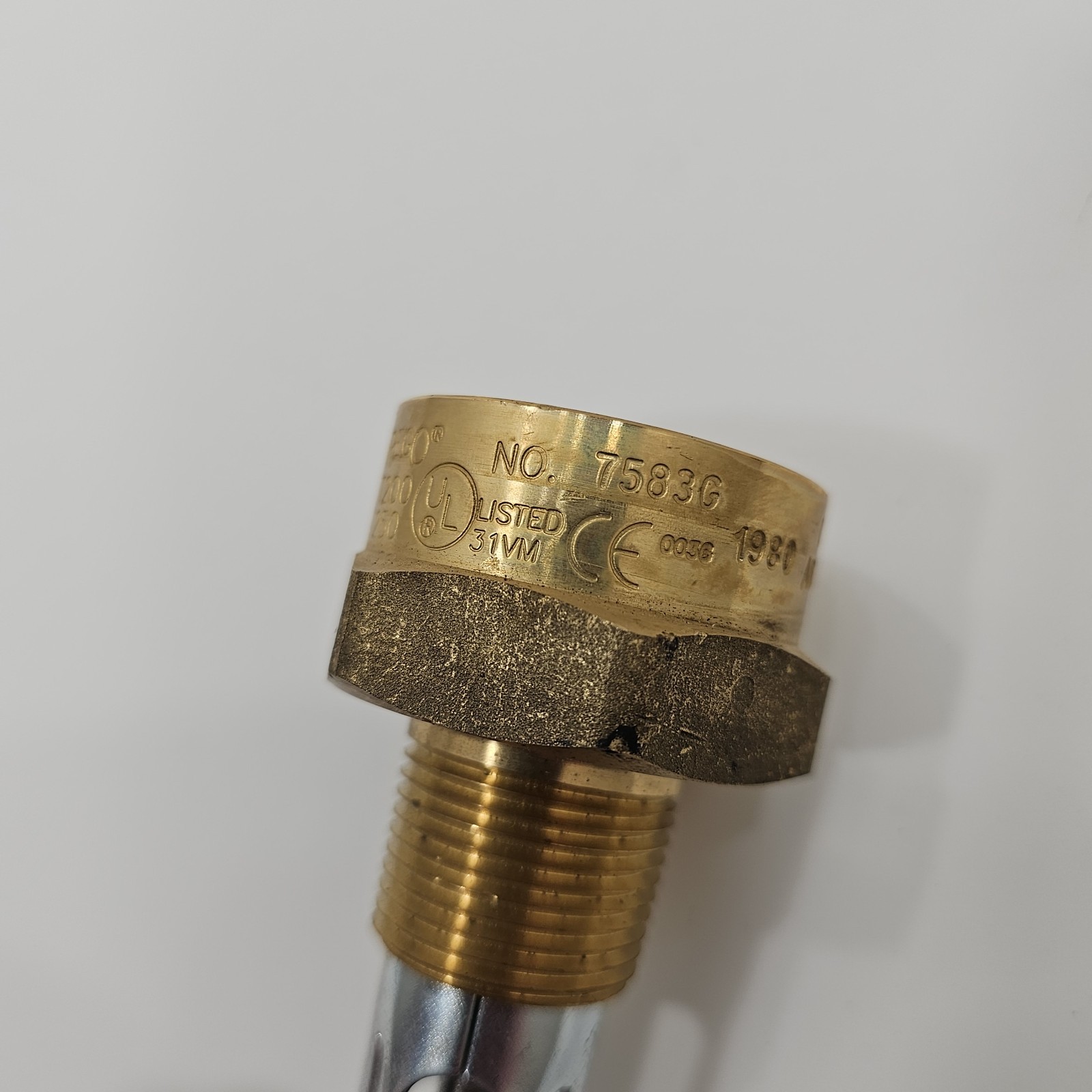 REGO 7583G LPG RELIEF VALVE 250 PSI 3/4 MNPT Feb 2023