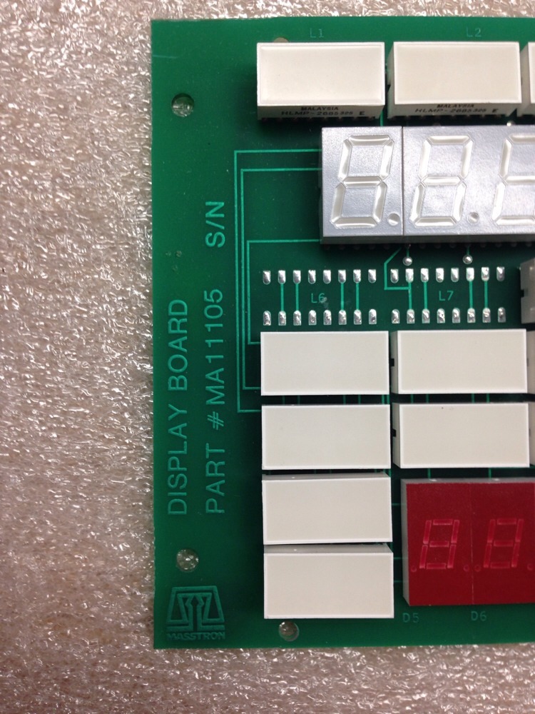 Masstron Display Board MA11105, MB11042 Rev E, Shipsameday E#62