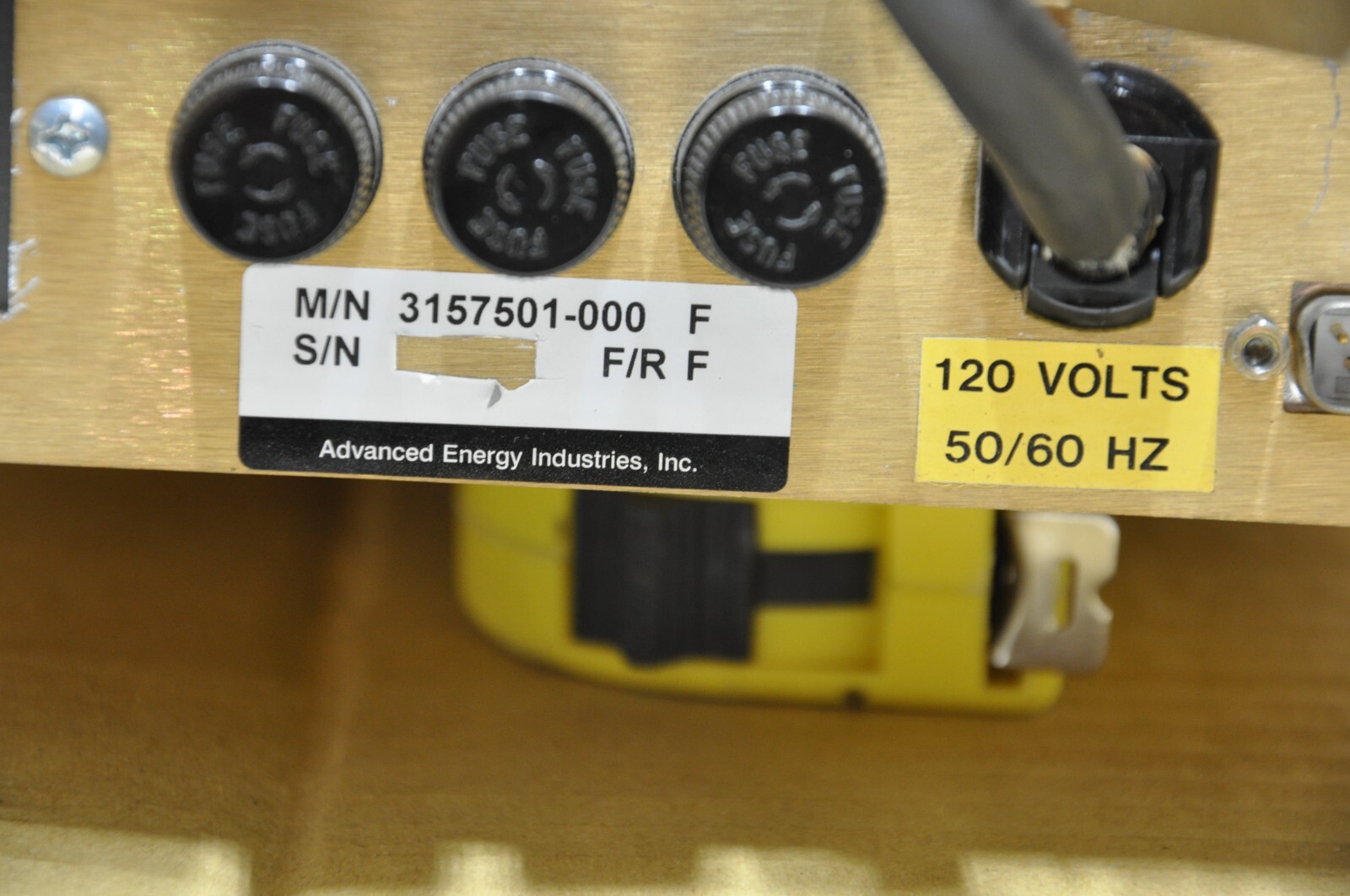 ADVANCED ENERGY PE-1000 AC PLASMA POWER SOURCE 3157501-000 FOR PARTS ONLY