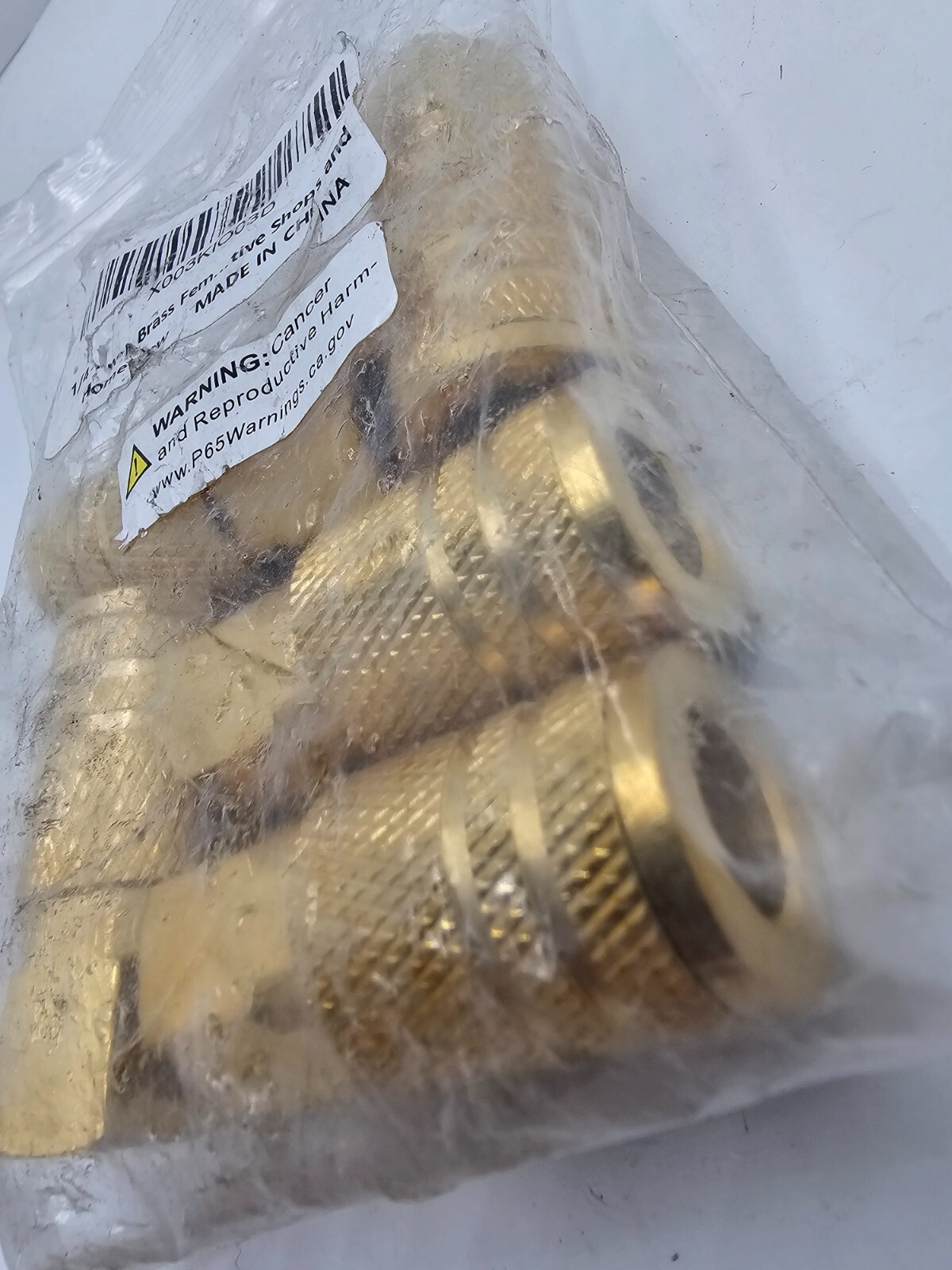 (QTY 5) 1/4-Inch Brass Female Industrial Coupler 1/4 Inch Air Hose