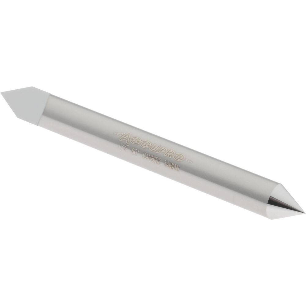 Accupro 199604 1/4″ 60deg Conical Point Split End Carbide Blank, 3/8″ Split