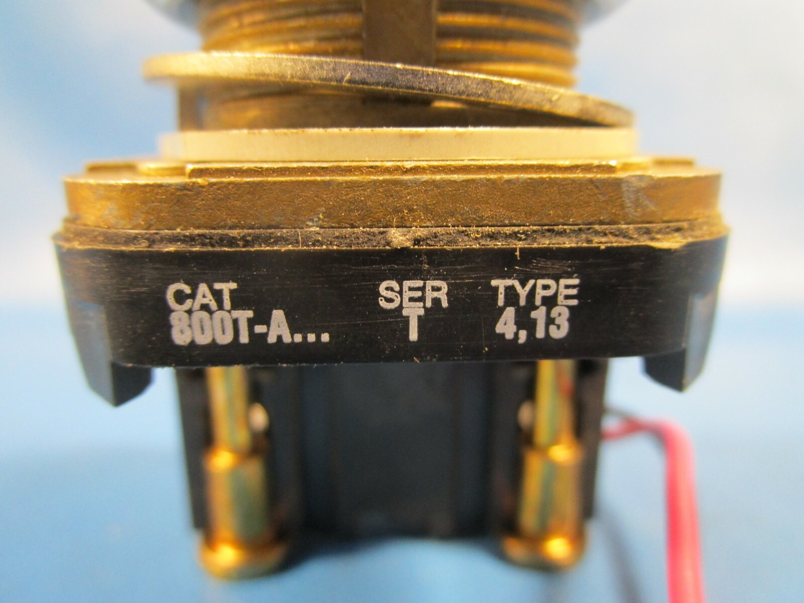 Allen Bradley 800T-A, Selector Push Button, Black, Round, Flush, w Contact Block