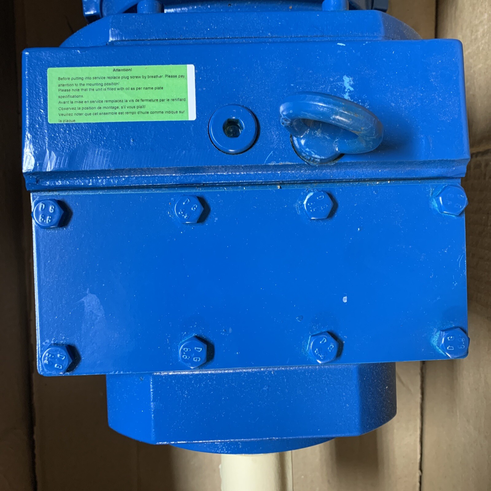 Siemens Flender 440/480V Gear Motor Z68-A112M8/ 4U, 1.2/5.1 HP, 850/1730 RPM