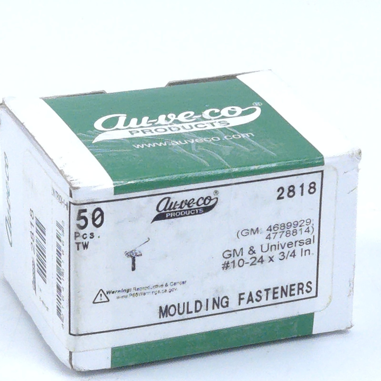 Box Of 50 – GM, Universal Universal Moulding Fastener (AUV-2818)
