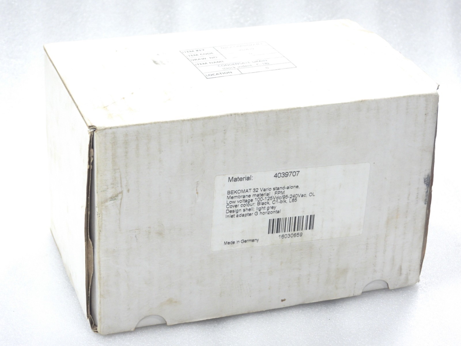 NEW BEKOMAT BM32UF VARIO STAND ALONE BEKO TECHNOLOGIES GMBH CONDENSATE DRAIN