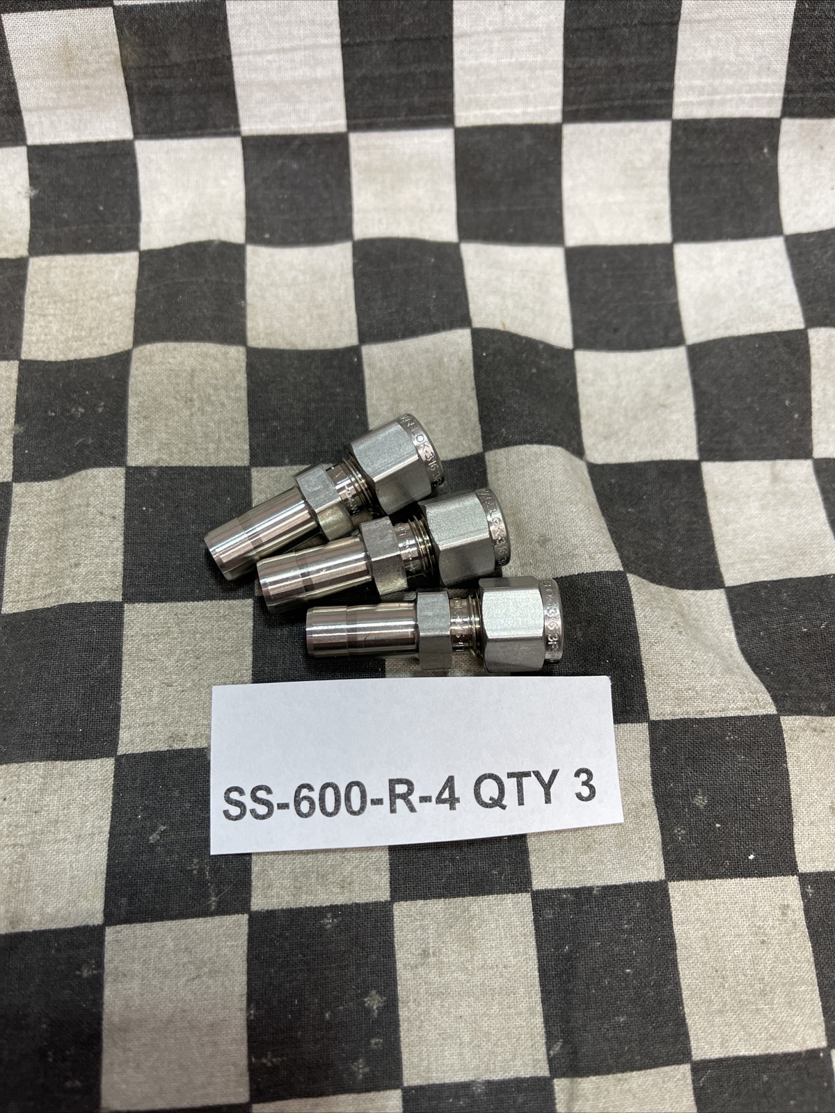 SWAGELOK REDUCER, SS-600-R-4, SS-810-R-4, 6TUR8-316, LOT OF 7, #1606V41