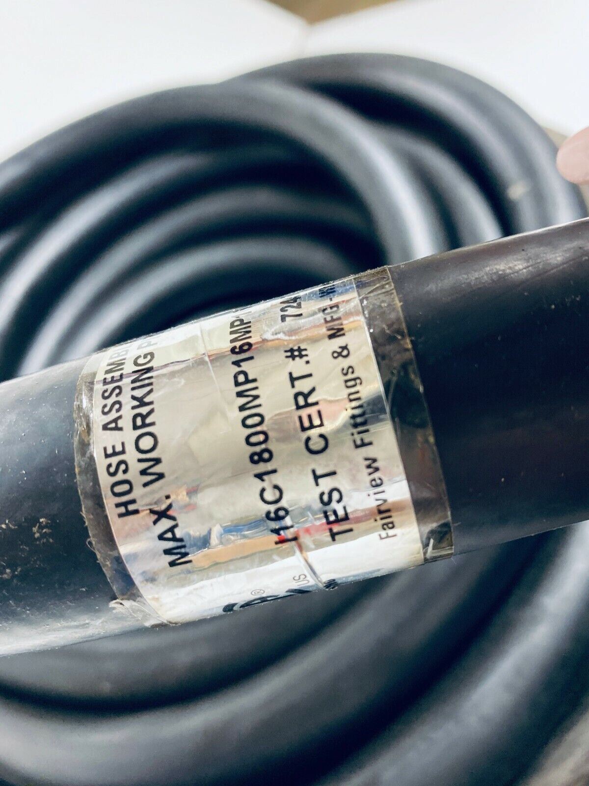 Fairview Fittings & MFG I16C1800MP16MP16 150ft Propane Delivery Hose