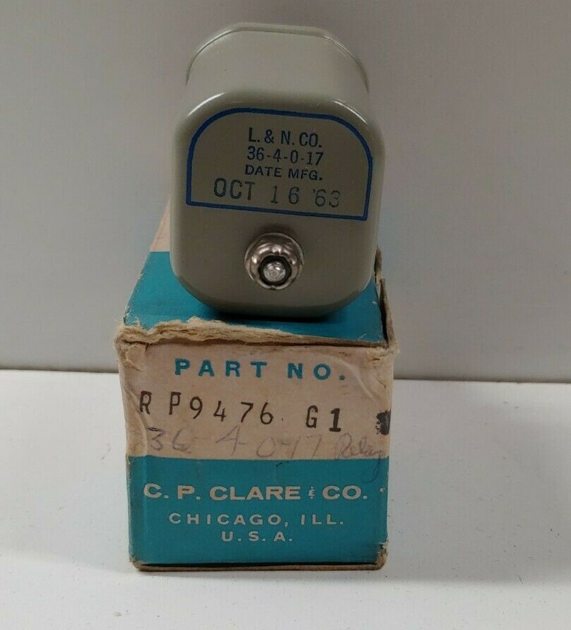 NEW OLD STOCK! C.P. CLARE 8-PIN RELAY RP9476-G1 36-4-0-17