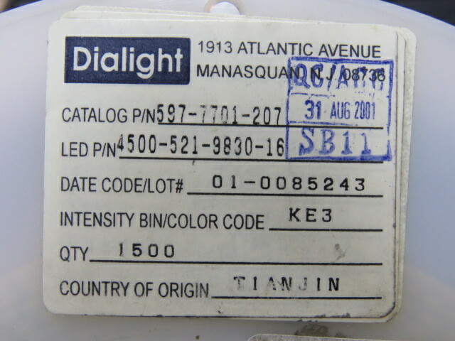 DIALIGHT 597-7701-207 Qty of 100 per Lot LED GREEN/RED CLEAR 4PLCC SMD