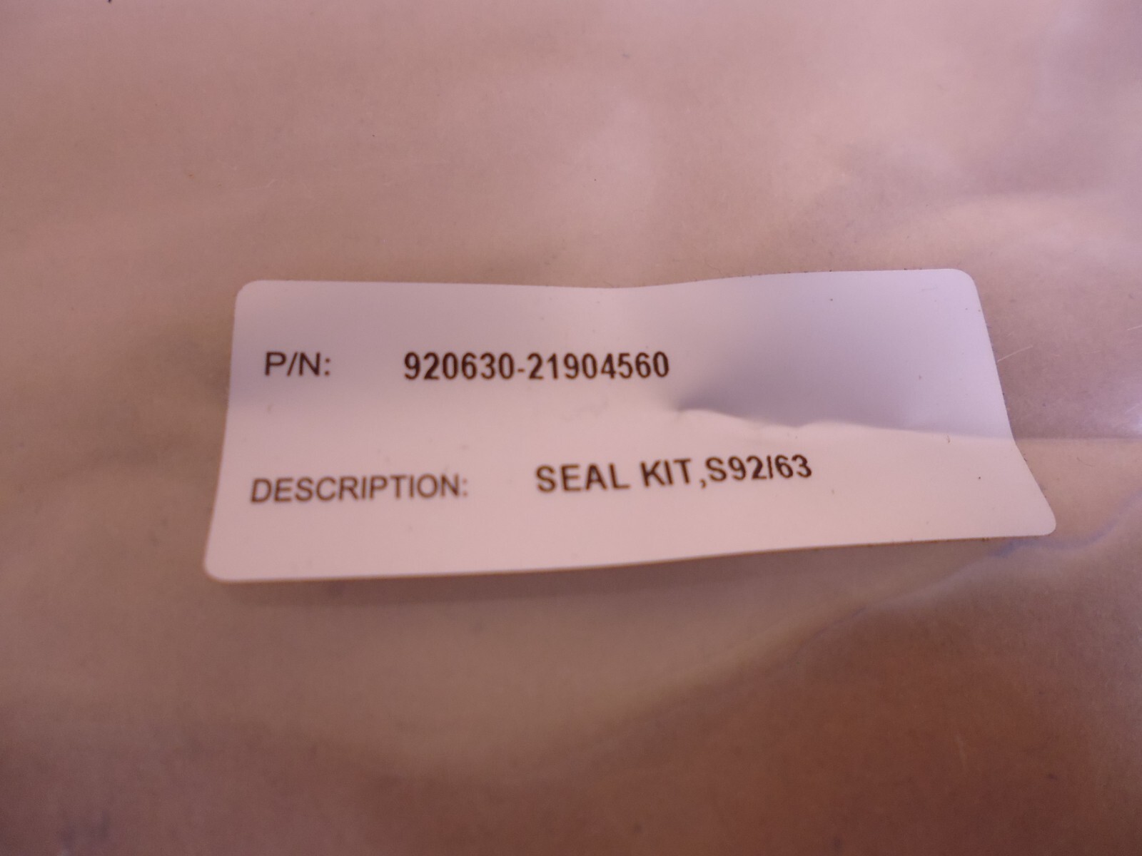 Bray 920830-21905536 Bearing Kit S92/83 + Seal Kit S92/63 920630-21904560
