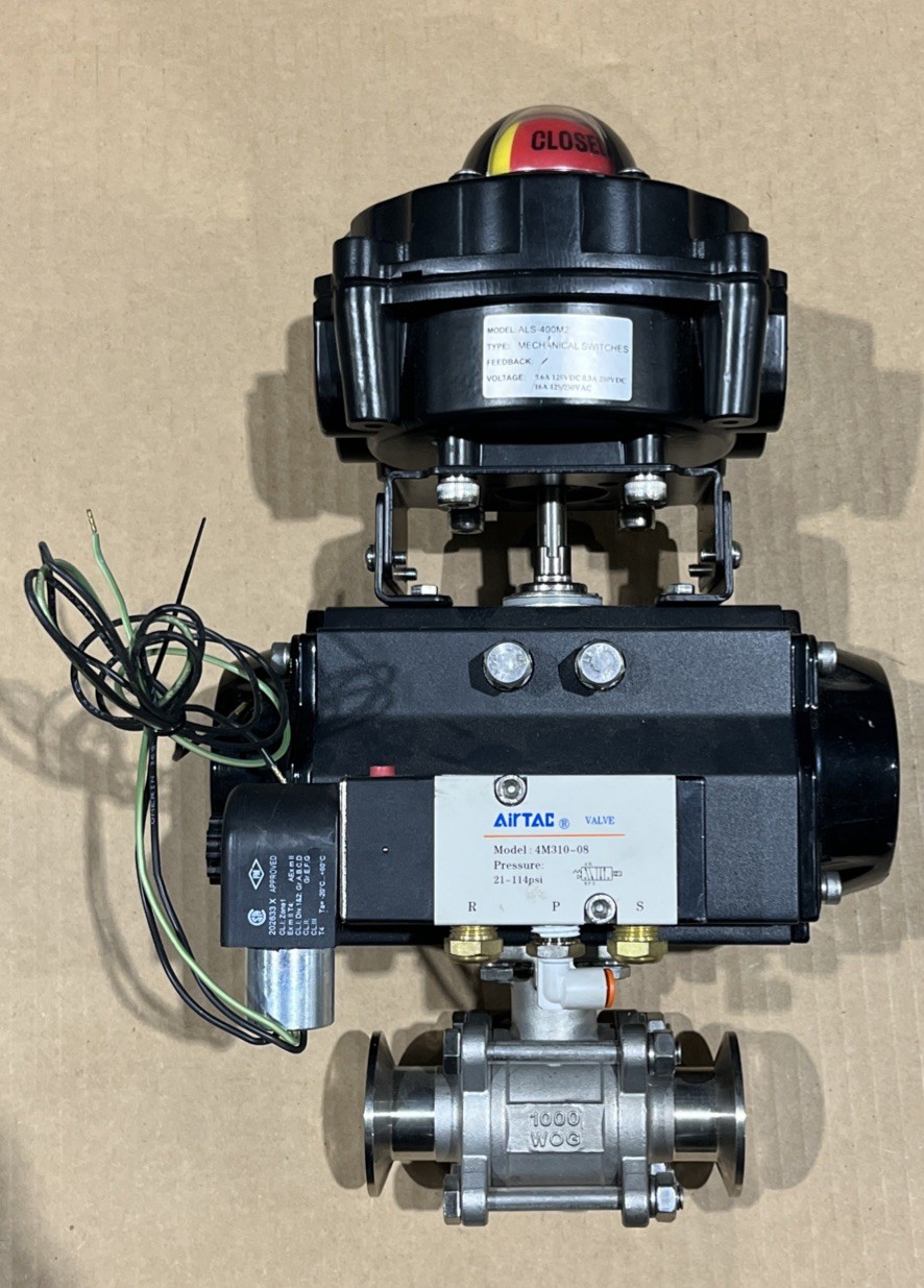 🔥Techmatic DFS075-SR11-M-P W/ ALS-400M2, 4M310-08, 1” CF8M, New Free Ship🇺🇸