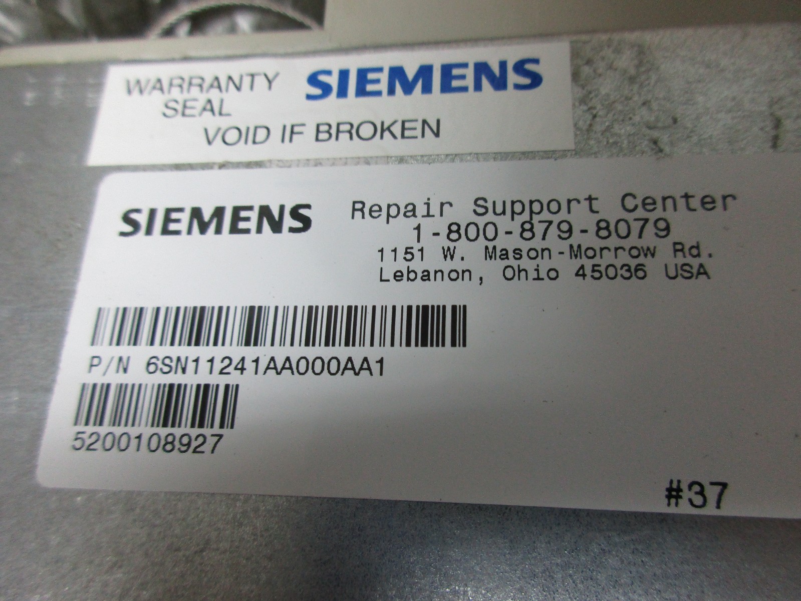 SIEMENS SIMODRIVE 6SN1124-1AA00-0AA1 VERSION B LT MODULE