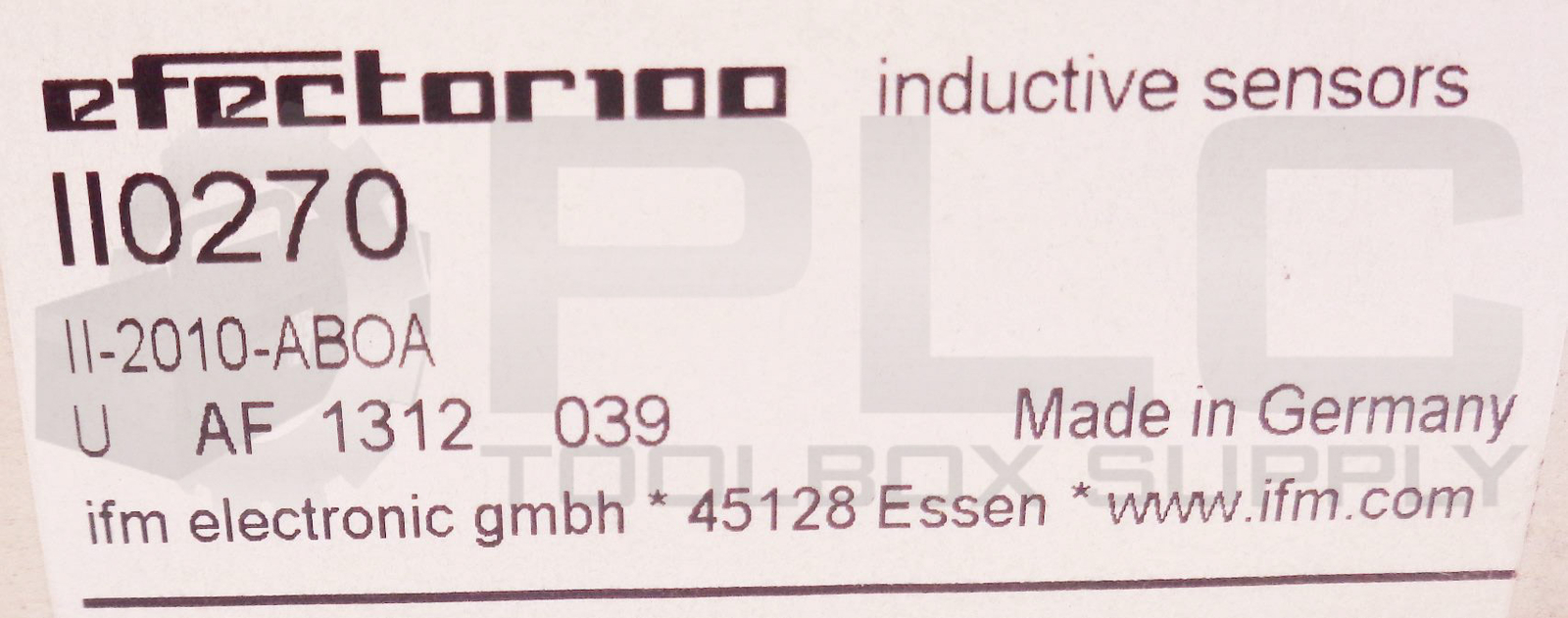 NEW IFM ELECTRONIC II0270 INDUCTIVE SENSOR II-2010-ABOA 45/65HZ 20/250VAC