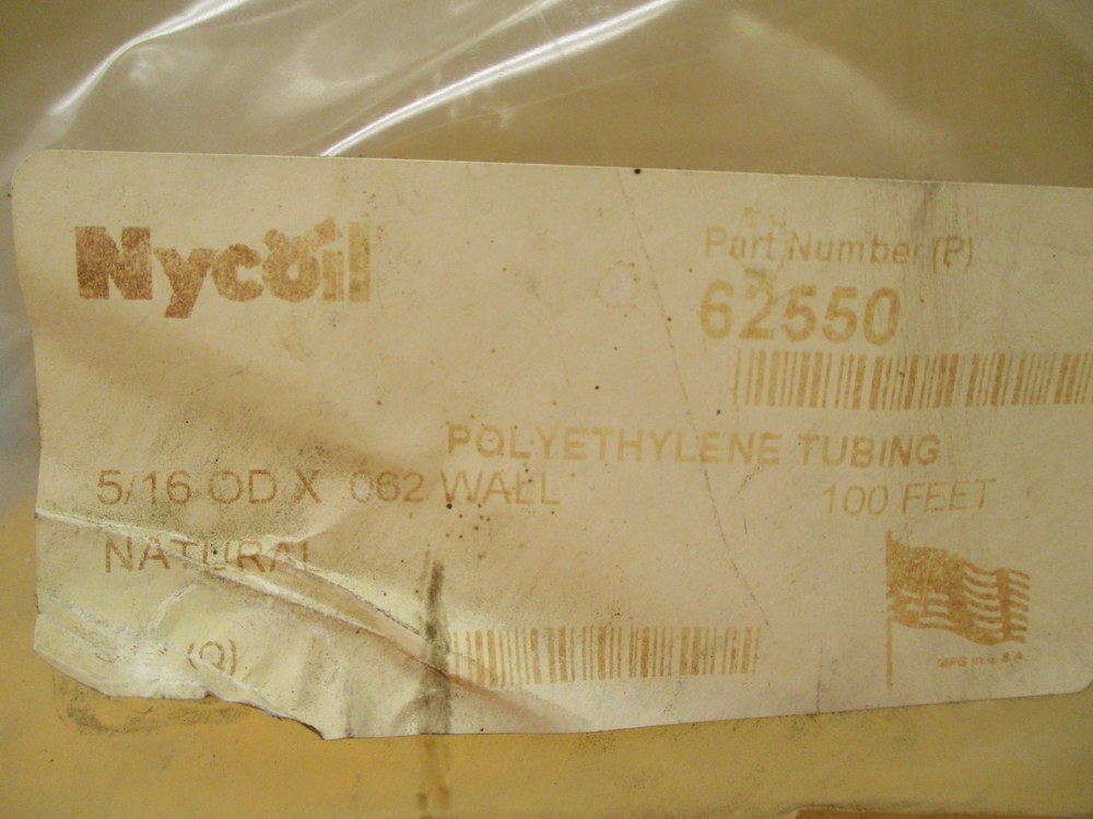 Nycoil 62550 Polyethylene Tubing 100′ Feet (Pack of 5)