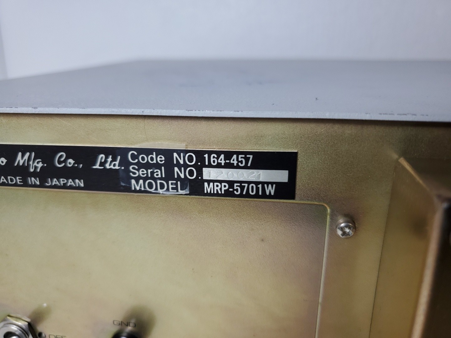 Mitutoyo MRP-5701W Digital Readout, 2 Axis