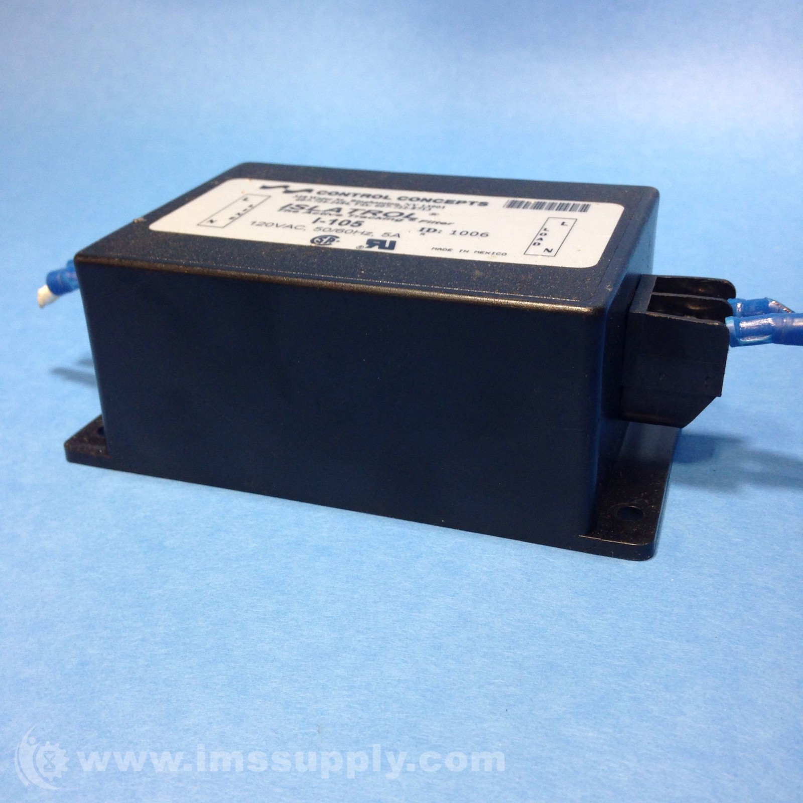 Control Concepts I-105 Islatrol Active Tracking Filter USIP