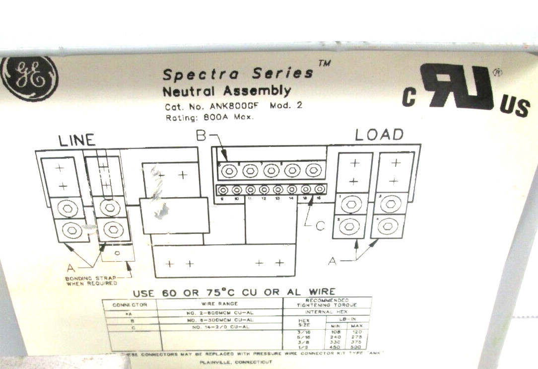 GE SPECTRA, ANK800GF, TSKG408, SURPLUS