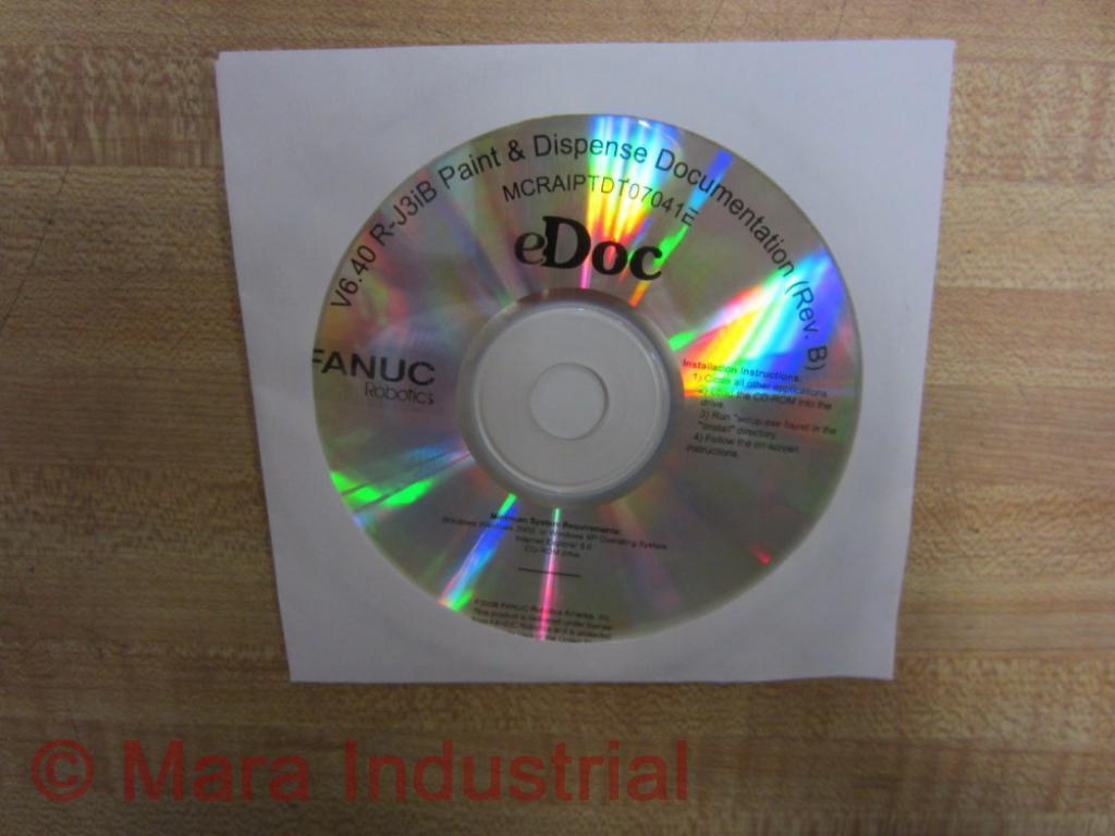 Fanuc RJ3IB V6.40 Paint & Disp CD MCRAIPTDT07041E Rev B