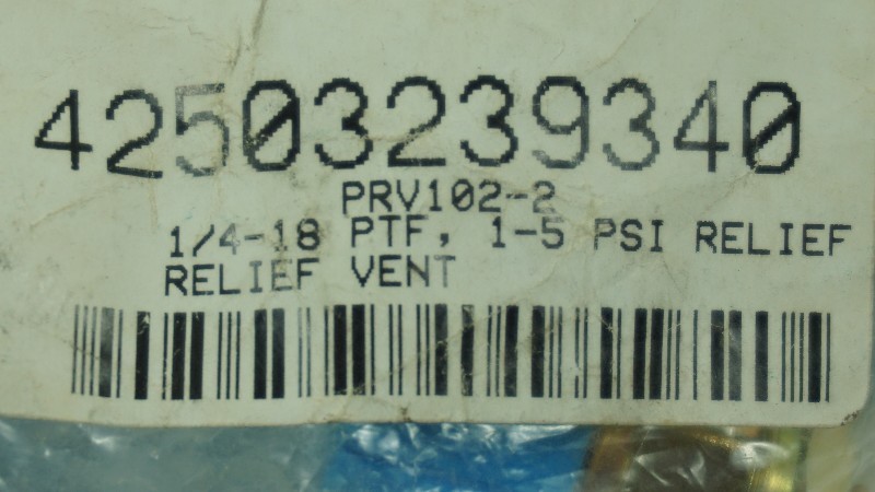 UNMARKED PRV102-2 RELIEF VENT NSNB