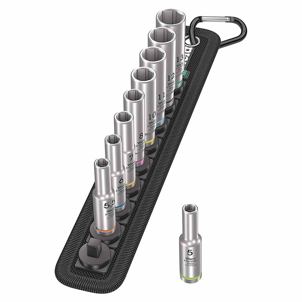 New Wera 1/4″ Belt Metric Deep Socket Set – P/N 05004525001