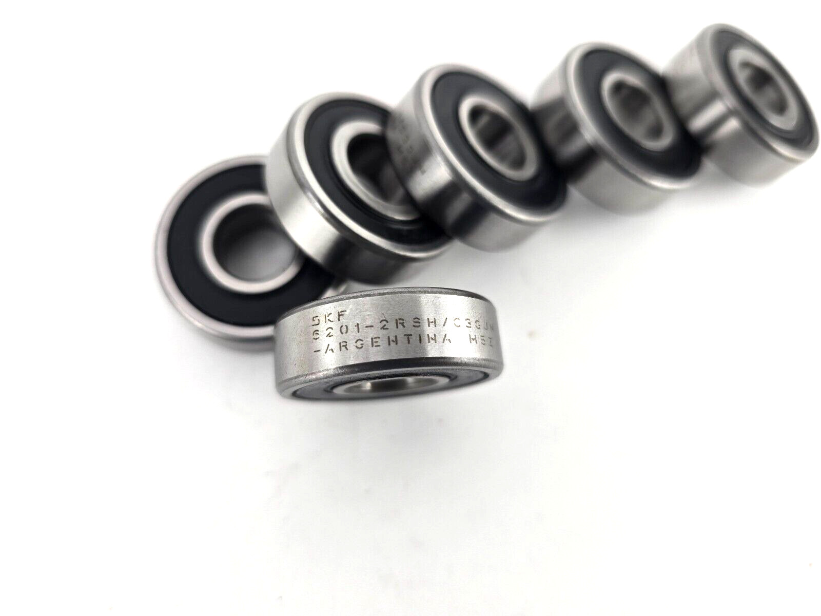 6pcs SKF 6201-2RSH/C3GJN 12x32x10mm Radial Deep Groove Bearing