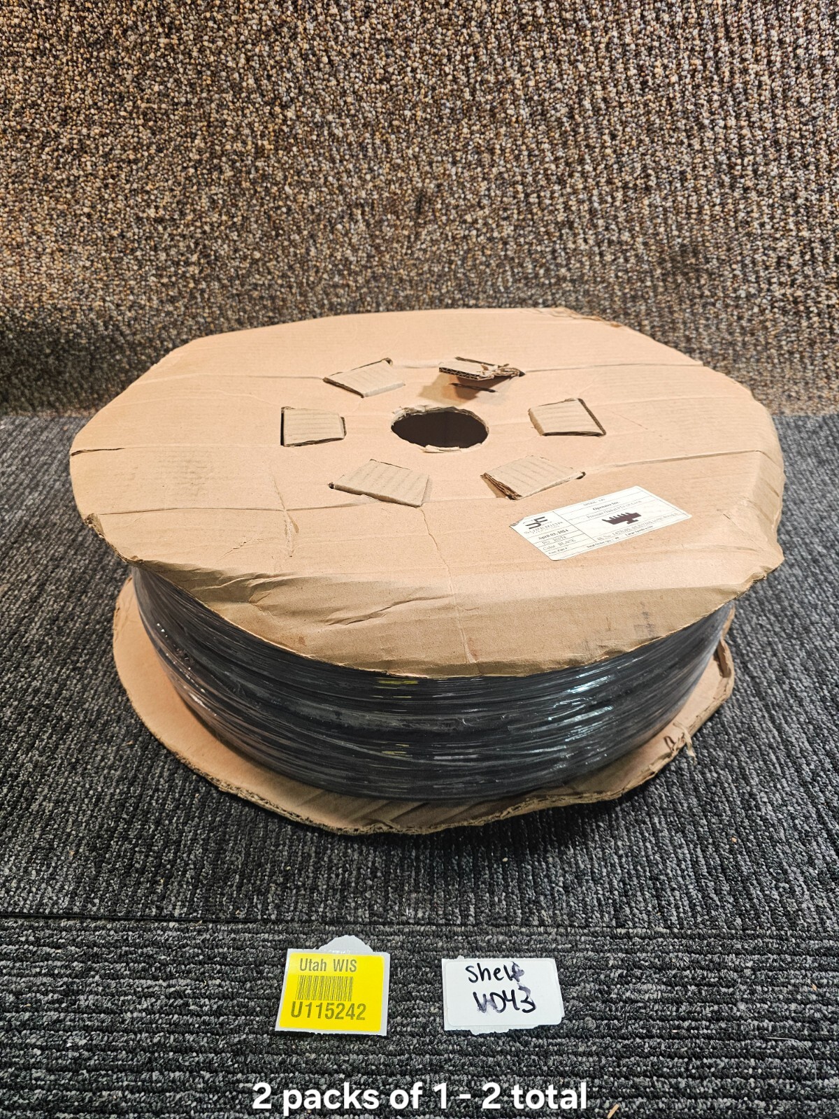 (QTY 2) Superior Extrusions Large Spool #40 500 Feet 36574 Black