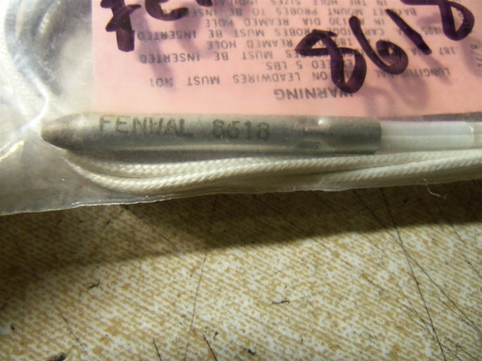 NEW Fenwal 8618 Wiring Connector Cord Cable *FREE SHIPPING*