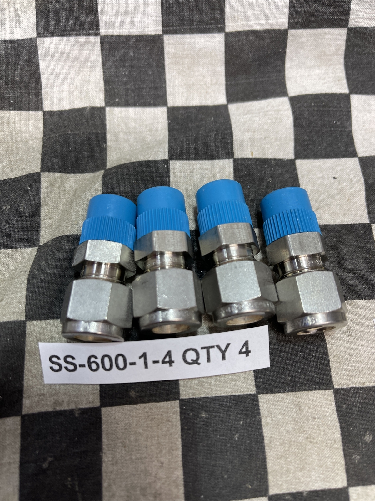SWAGELOK MALE CONNECTOR, SS-600-1-2, SS-600-1-4, SS-600-1-6, LOT OF 9 #1229V1
