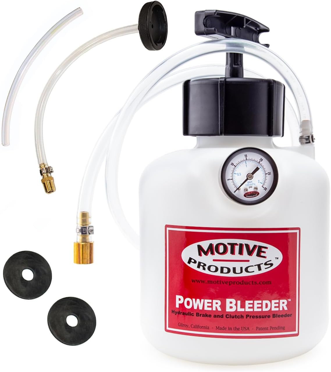 0108 Late Model GM Compatible Power Bleeder 2-Quart Tank with Hose and Adapter