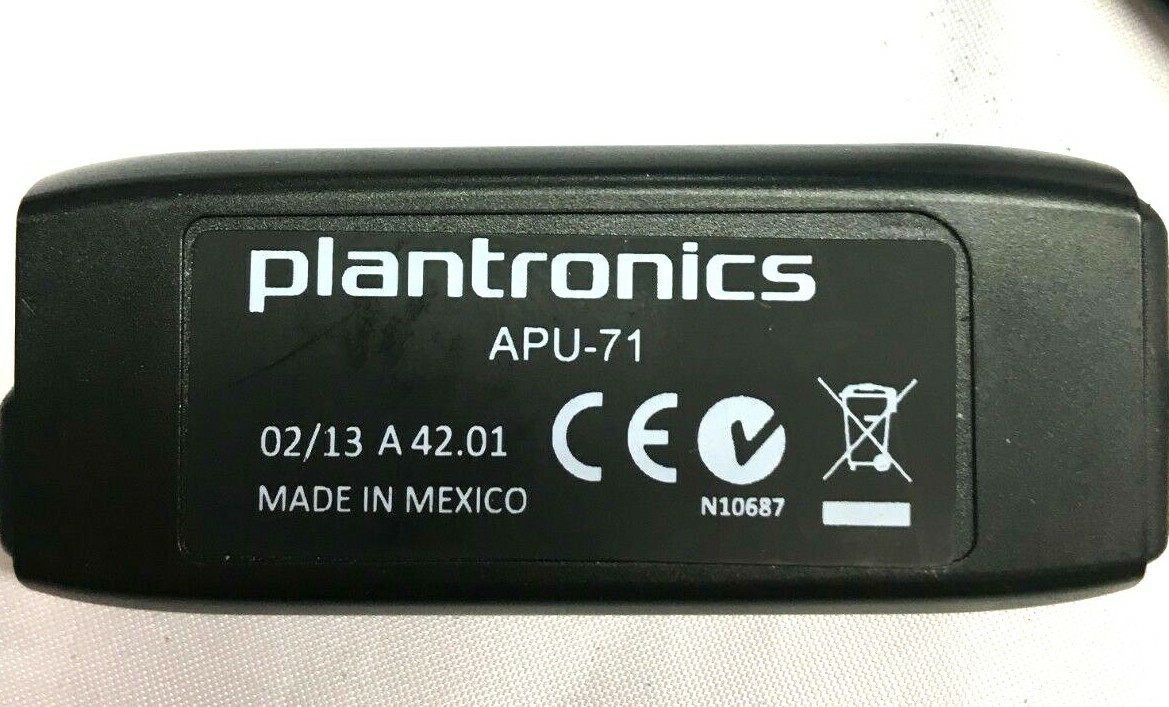 Plantronics Electronic Hook Switch Cable APU-7 New Free Shipping
