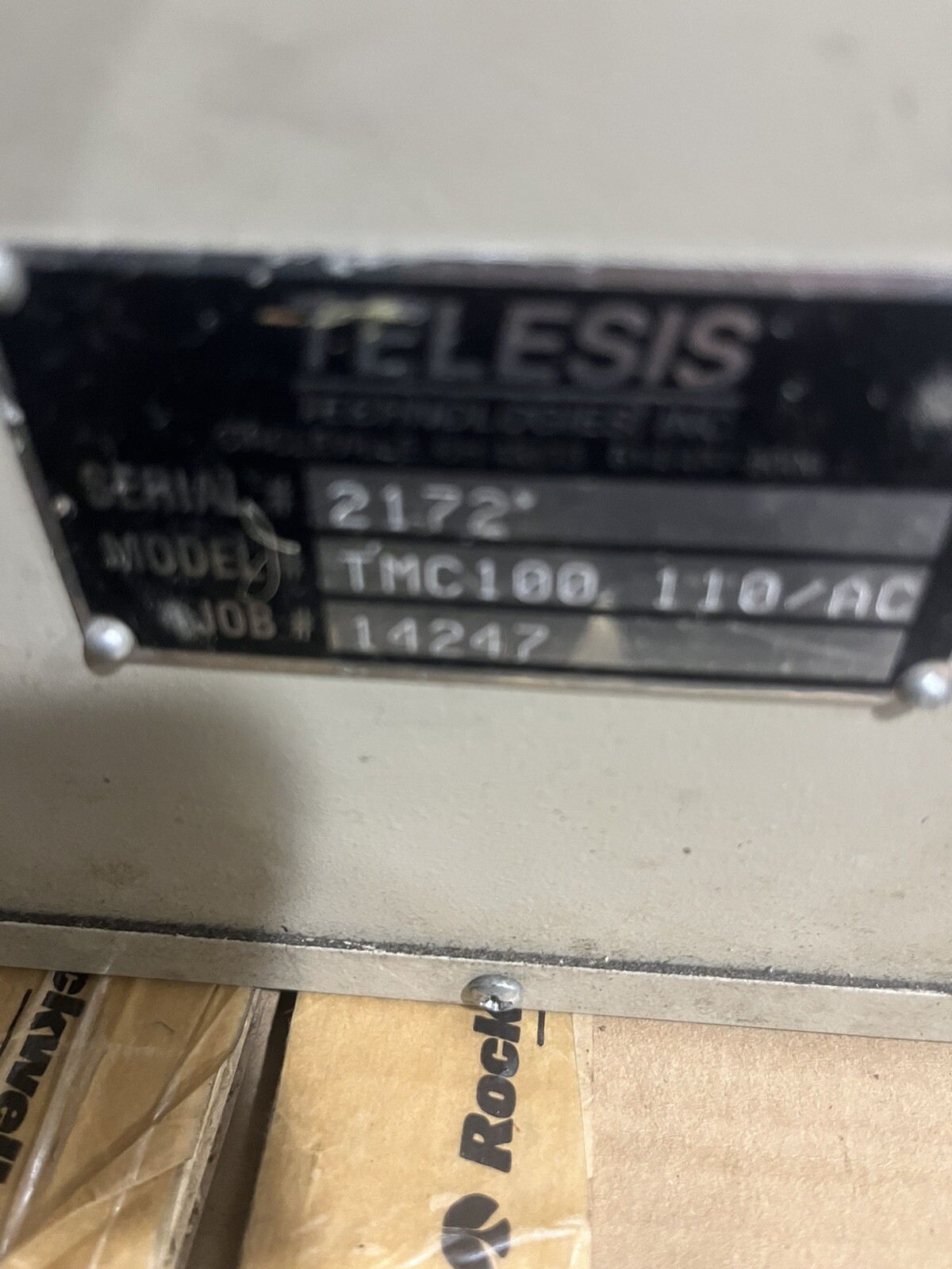 TELESIS TMC100 MARKING SYSTEM CONTROLLER 110 AC