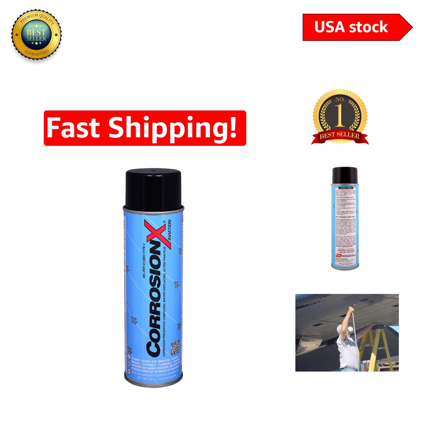 Self-Curing Fluid Coating – Aviation 16 oz Aerosol for Lasting Rust Protection