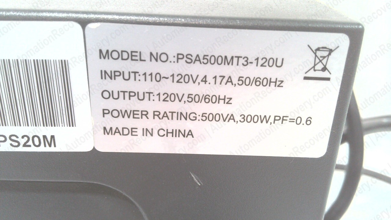 EMERSON PSA500MT3-120U POWER SUPPLY #332179