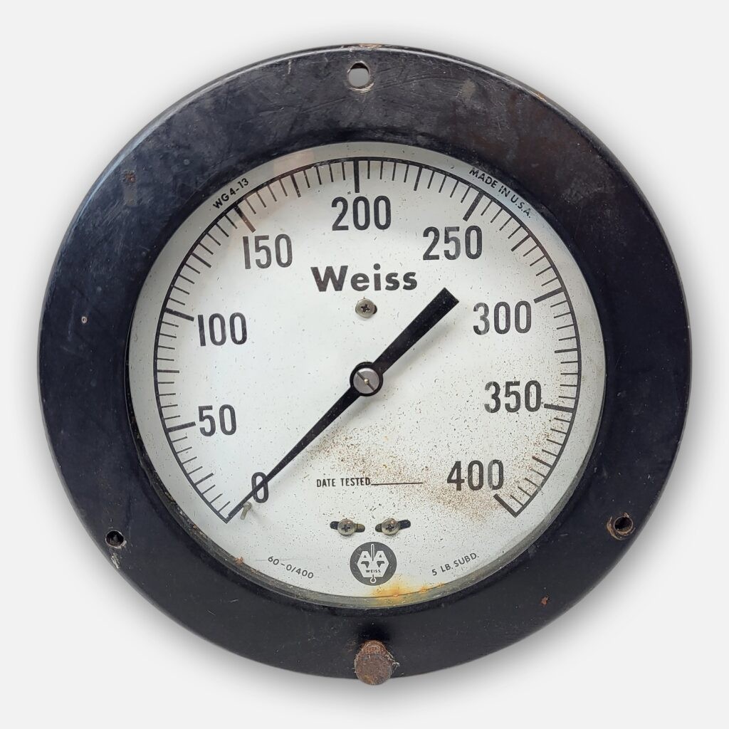 WEISS WG4-13 PRESSURE GUAGE 0-400PSI