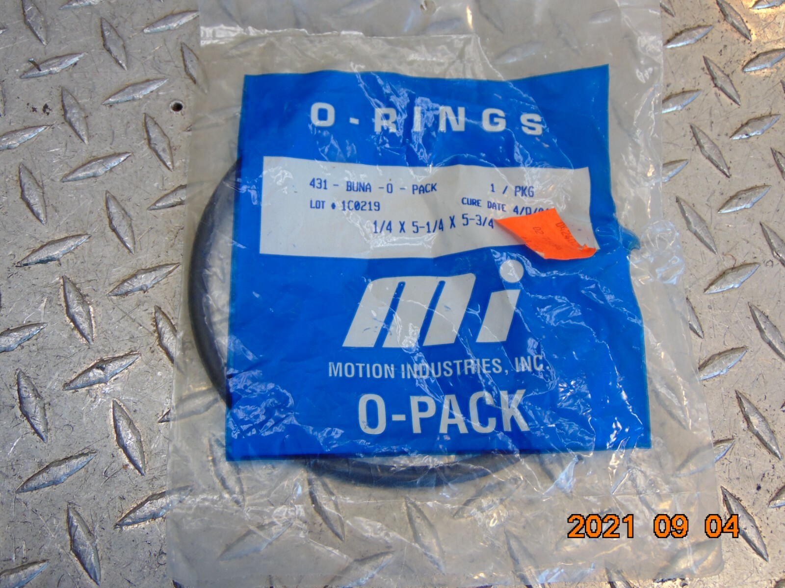 (2) MOTION INDUSTRIES 431 BUNA O-PACK O-RING – FREE SHIPPING
