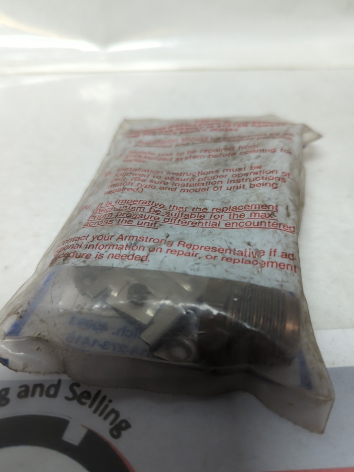 ARMSTRONG,B1671-10,1/8 ORIFICE ASSEMBLY FOR DRAIN TRAP NOS