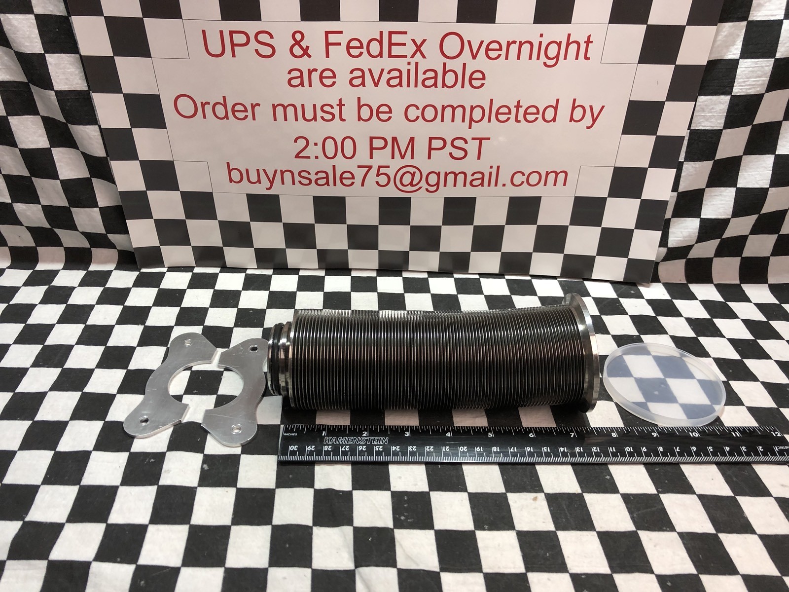 Adapter Welded Bellow Flexible Hose Vacuum KF50 x 7.5″ x .005 THK, SHIPSAMEDAY