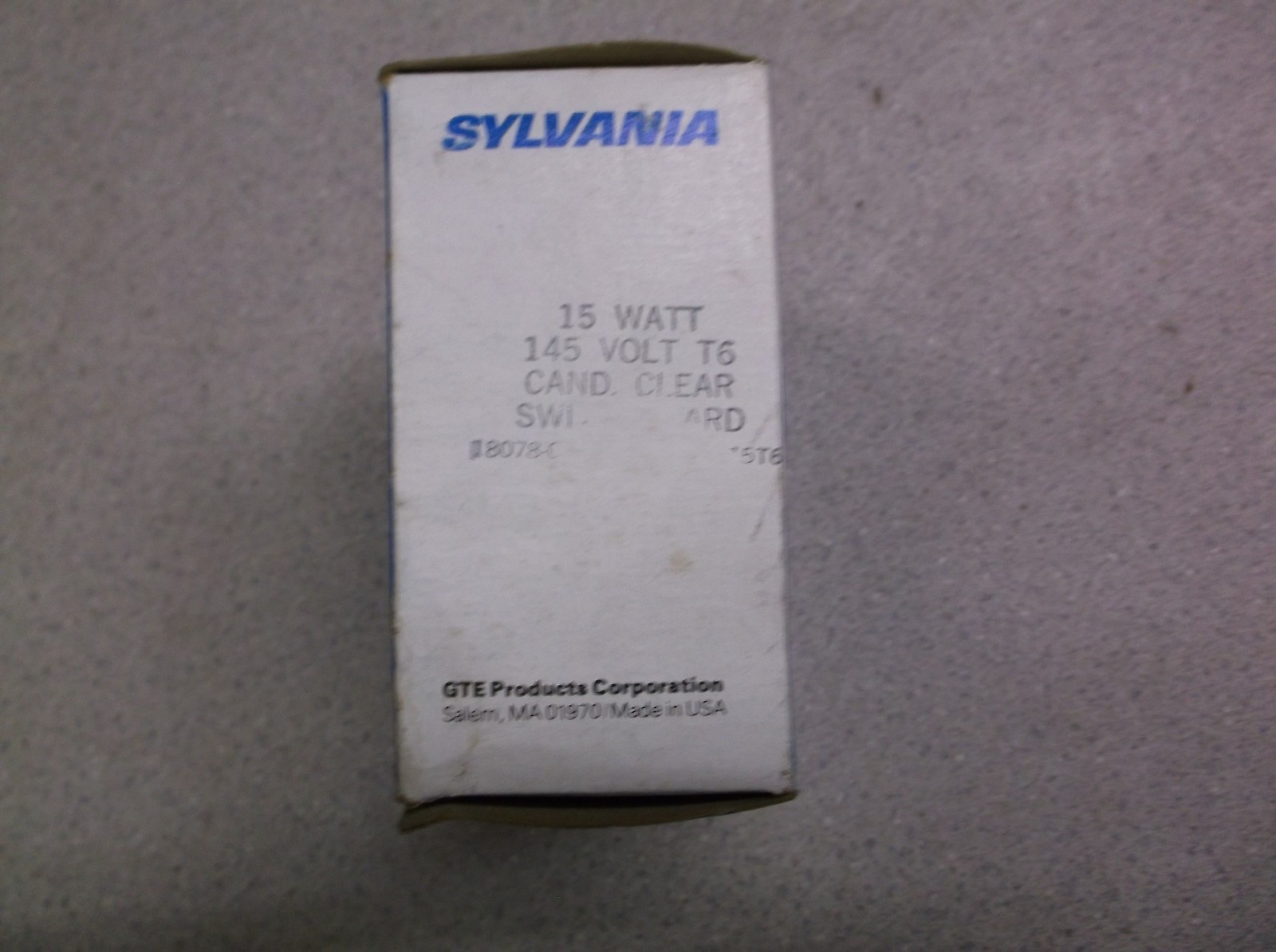 NEW GTE Sylvania T6 Tubular 15W Light Bulbs, Box of 8 NOS *FREE SHIPPING*