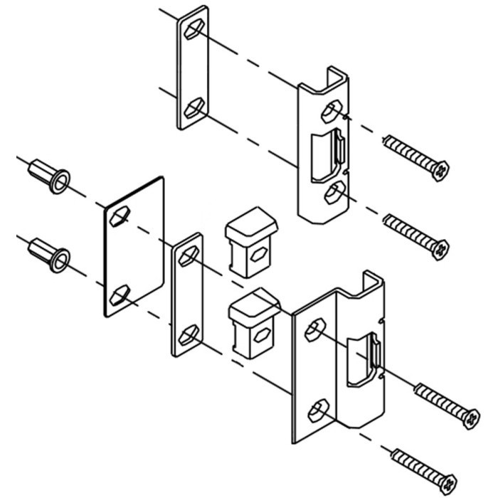 Adams Rite 91-0992-02 Frame Kit Replacement for 8800 Series Panic Exit Devices
