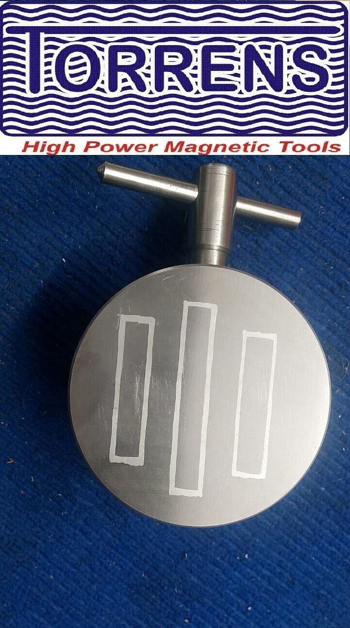 NEW 4″ Round Magnetic Chuck–fine pole 100mm Round magnetic chuck with T handle