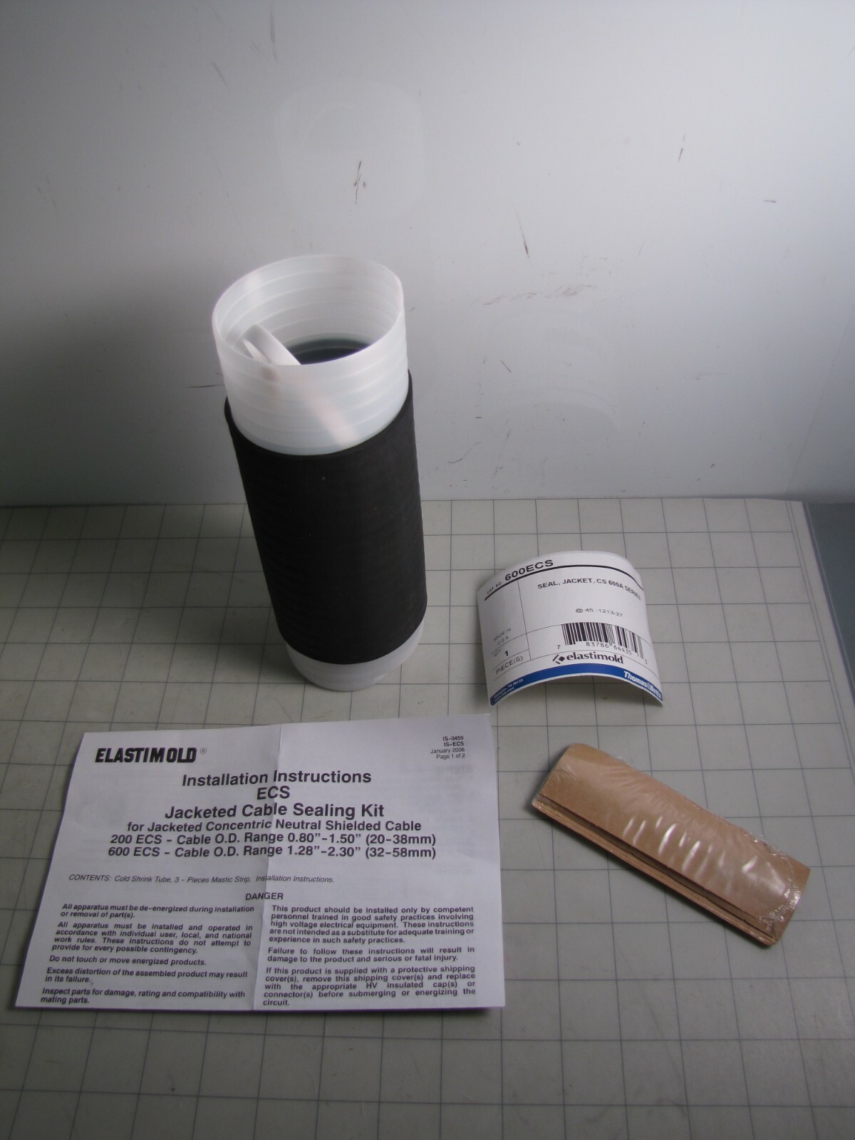 Thomas & Betts Elastimold 600ECS CS 600A Cold Shrinkable Jacket Seal NEW
