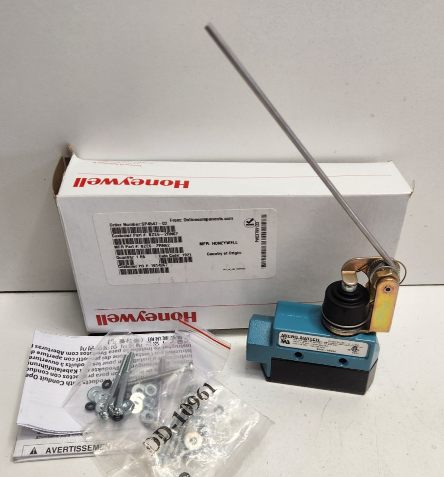 NEW IN BOX! HONEYWELL 15A 480V ROD LEVER LIMIT SWITCH BZE6-2RN62