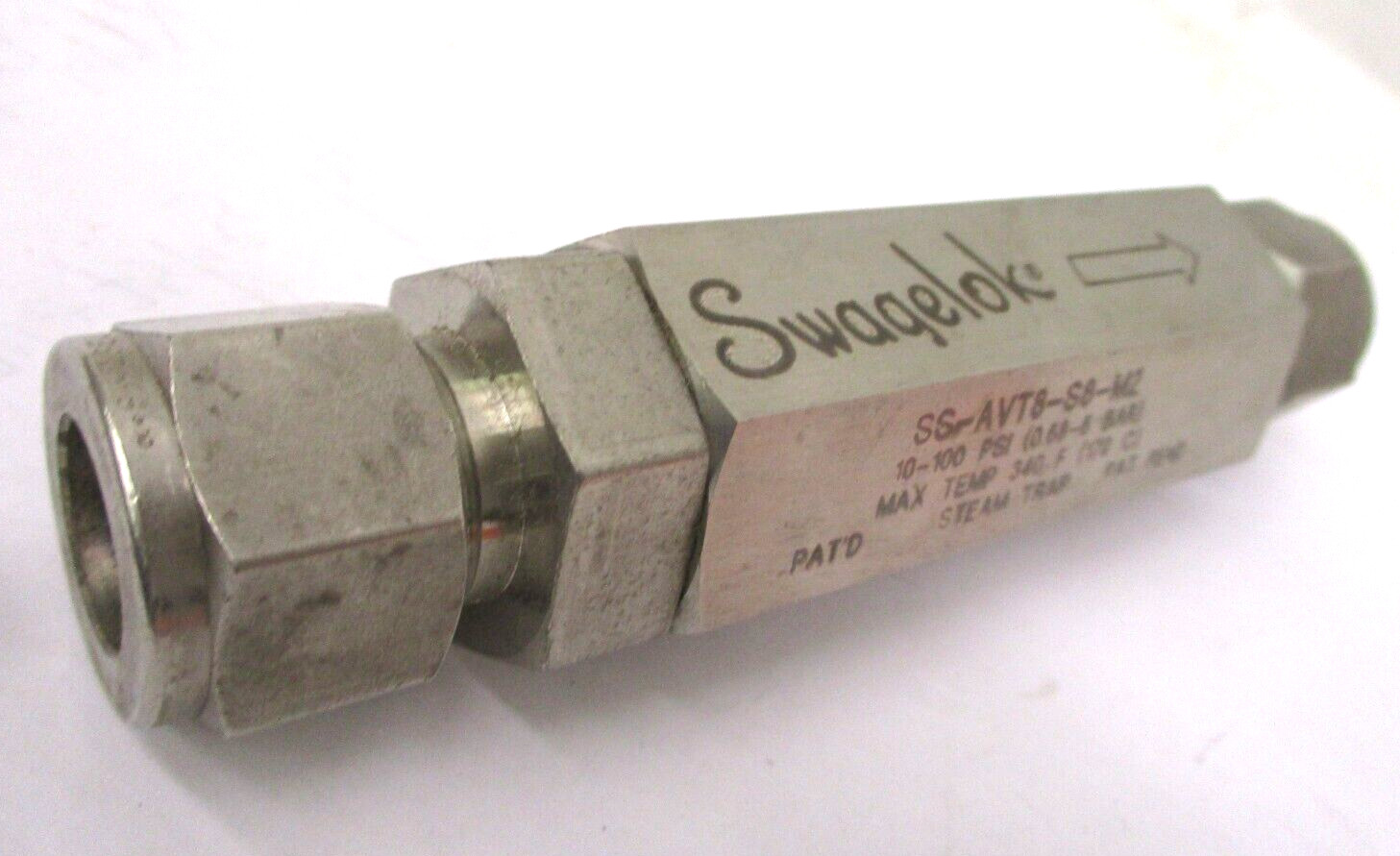 Swagelok SS-AVT8-S8-M2 10-100 PSI (0.68-6 BAR) Steam Trap A6608PA