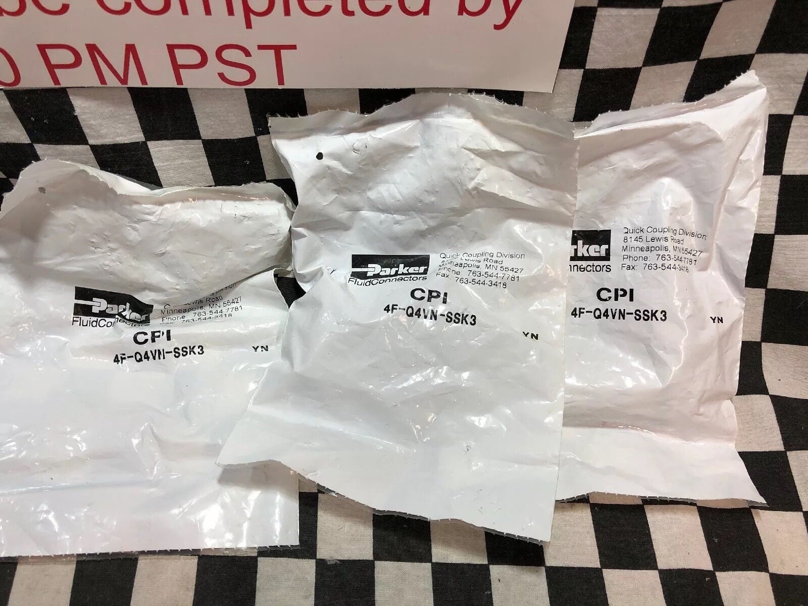 8x PARKER 4F-Q4VY-SSK3 & 4F-Q4VN-SSK3 & 4F-Q4CY-SSK3 & 4FQ4CN-SSK3 #ZN13