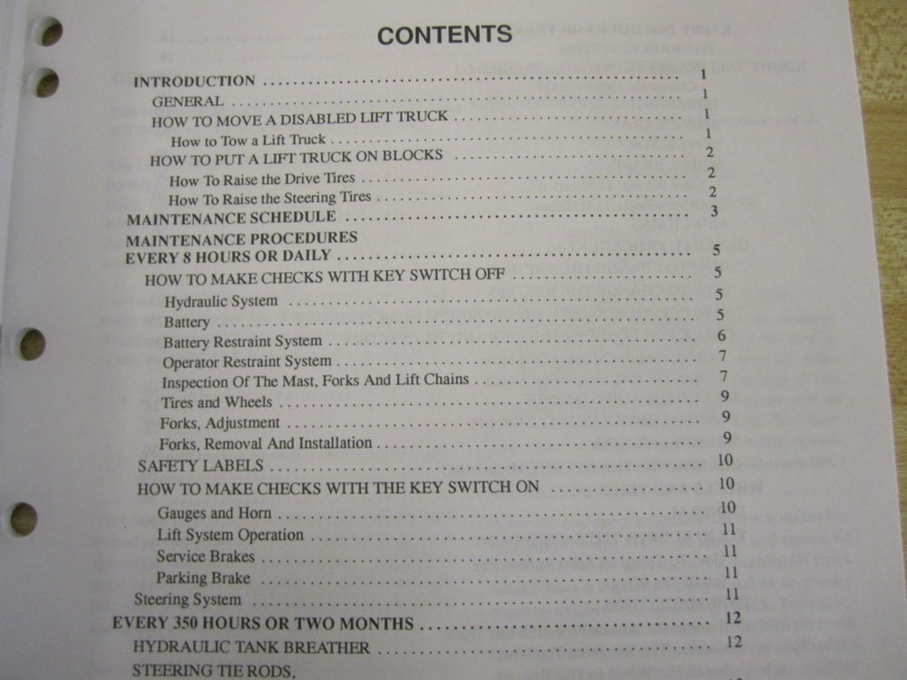 Hyster 897001 Periodic Maintenance Manual Hy-897001