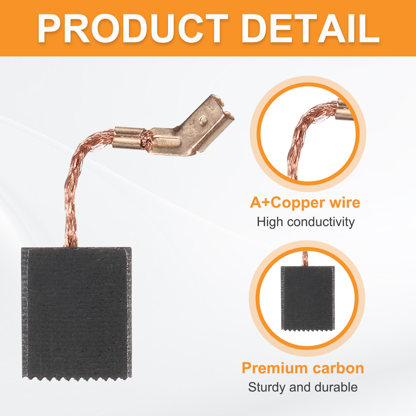 20 Pack Carbon Brushes Set Replaces 14x12x6.5mm for Most Power Tools Motor