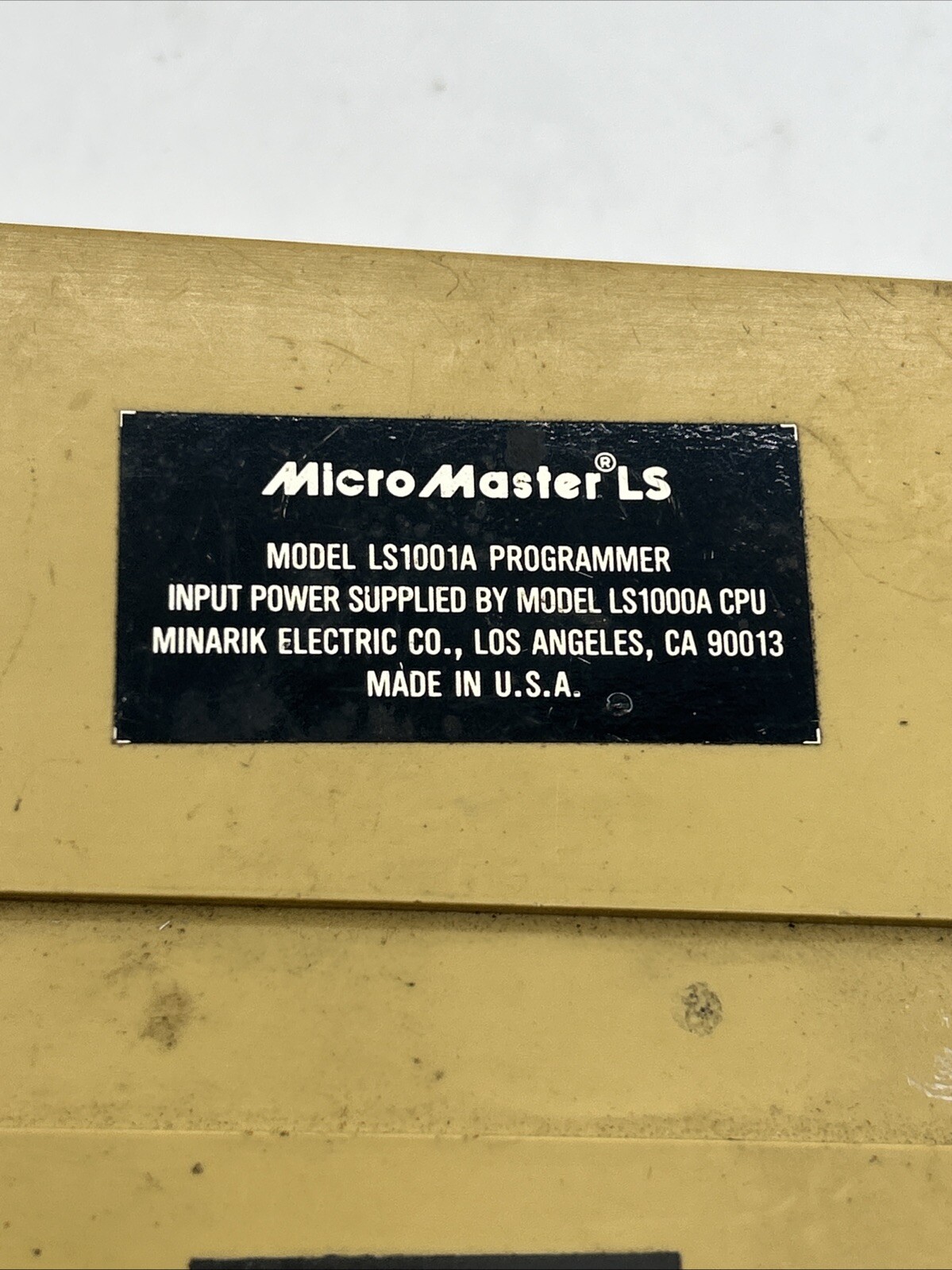 MICRO MASTER LS1001A MINARIK ELECTRIC PROGRAMMER KEYPAD See Pics 30 Days Warrant